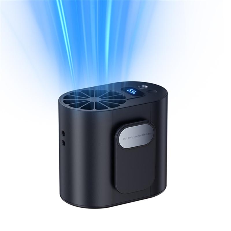 

Уличный поясной вентилятор 7000 мАч перезаряжаемый портативный вентилятор 4 скорости сильный поток воздуха носимый поясной вентилятор поясной