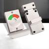 Smooth Operation Stainless Steel Partition Door Lock Metal Indicator Door Lock  Restroom