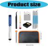Professional 8Pieces Welding Kit With Ergonomic Handles For Jewelry Making And Model Building Soldering Iron