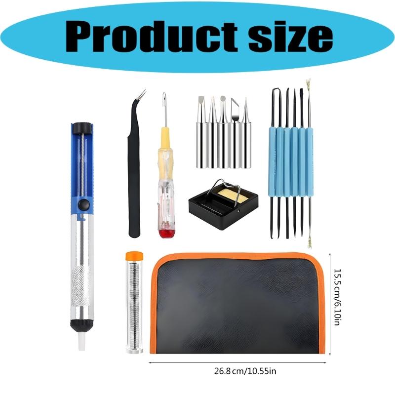 Professional 8Pieces Welding Kit With Ergonomic Handles For Jewelry Making And Model Building Soldering Iron