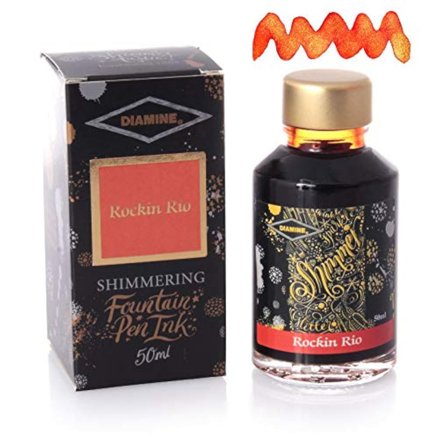 

Diamine Shimmering Ink Bottle Ink NO635 Rockin Rio