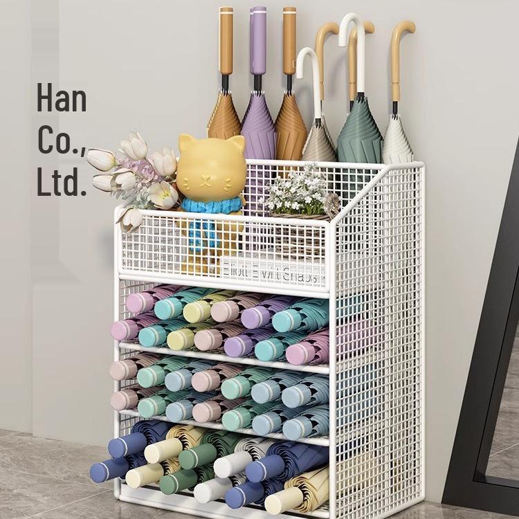 Large Capacity Umbrella Stand for Classroom, Hotel, or Lobby Entrance