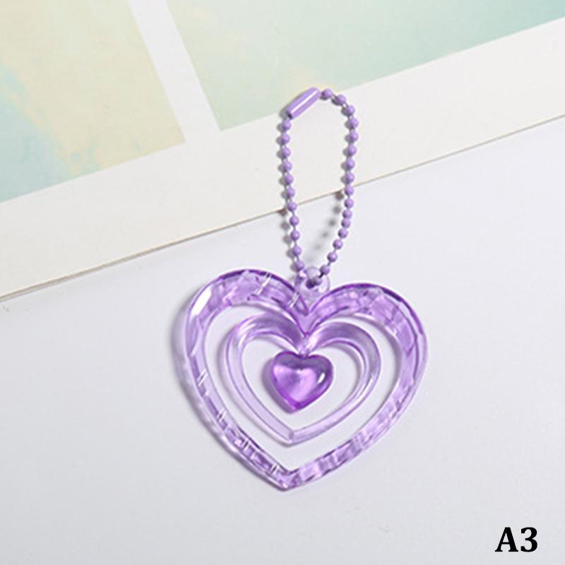 Hollow Heart Pendants Photo Album Decoration Key Chain Album Pendant Keychain Keyring Bag Key Decoration