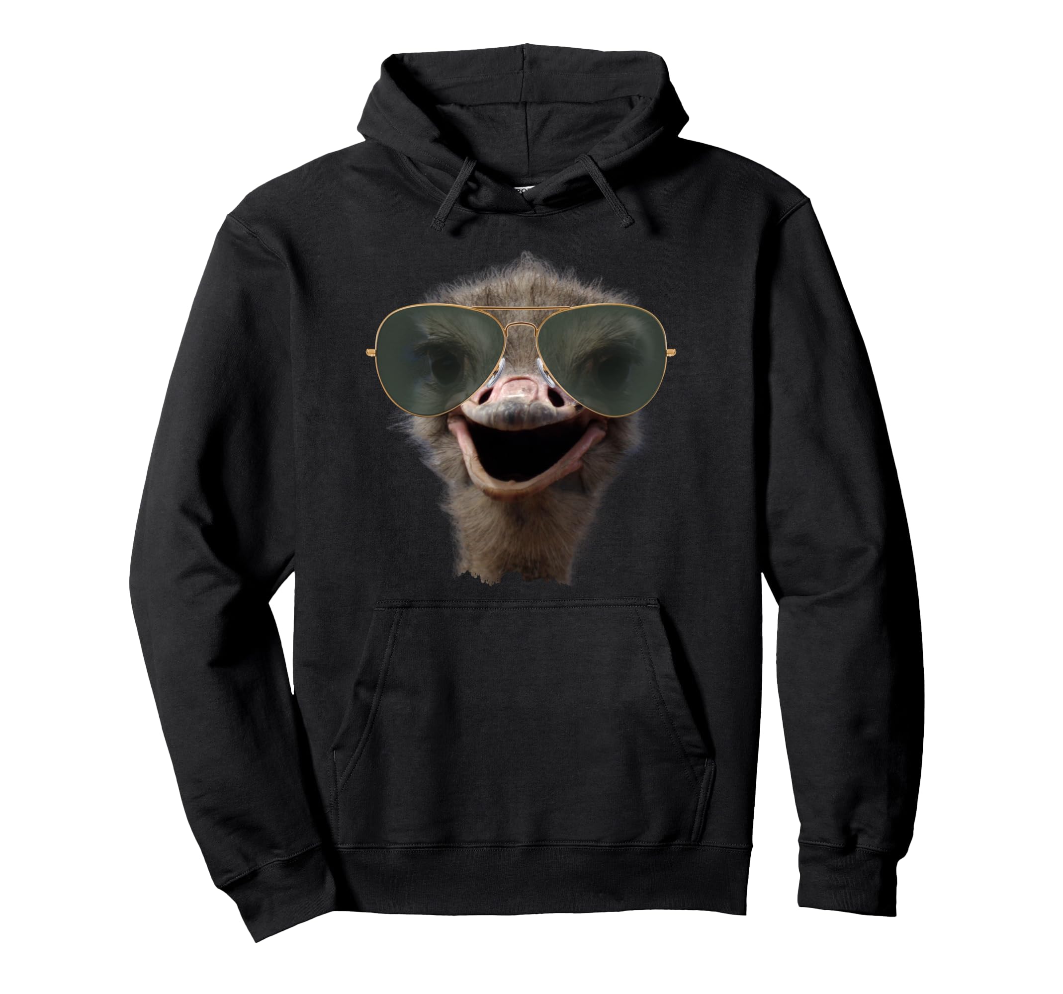 

Funny Ostrich Head, Safari Bird Sunglasses Funny Ostrich. Hoodie