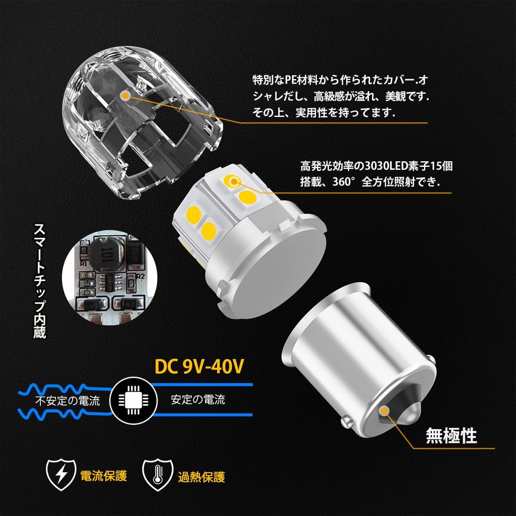 For 12V-24V Cars, S25 Single Bulb LED White Explosive Back