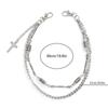 Men's Fashion Waist Chain Trendy Detachable Cross Pendant for Trousers Perfect for Street Style