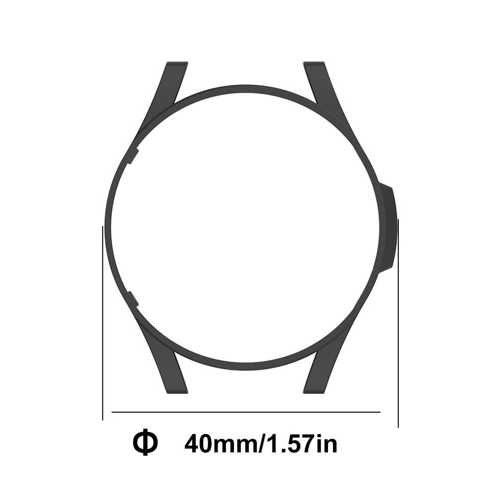 

PC Half Case Dustproof Smart Watch Case Anti-Fall Half-Coverage Bumper Housing for Samsung Galaxy Watch FE/4 40mm прозрачный белый