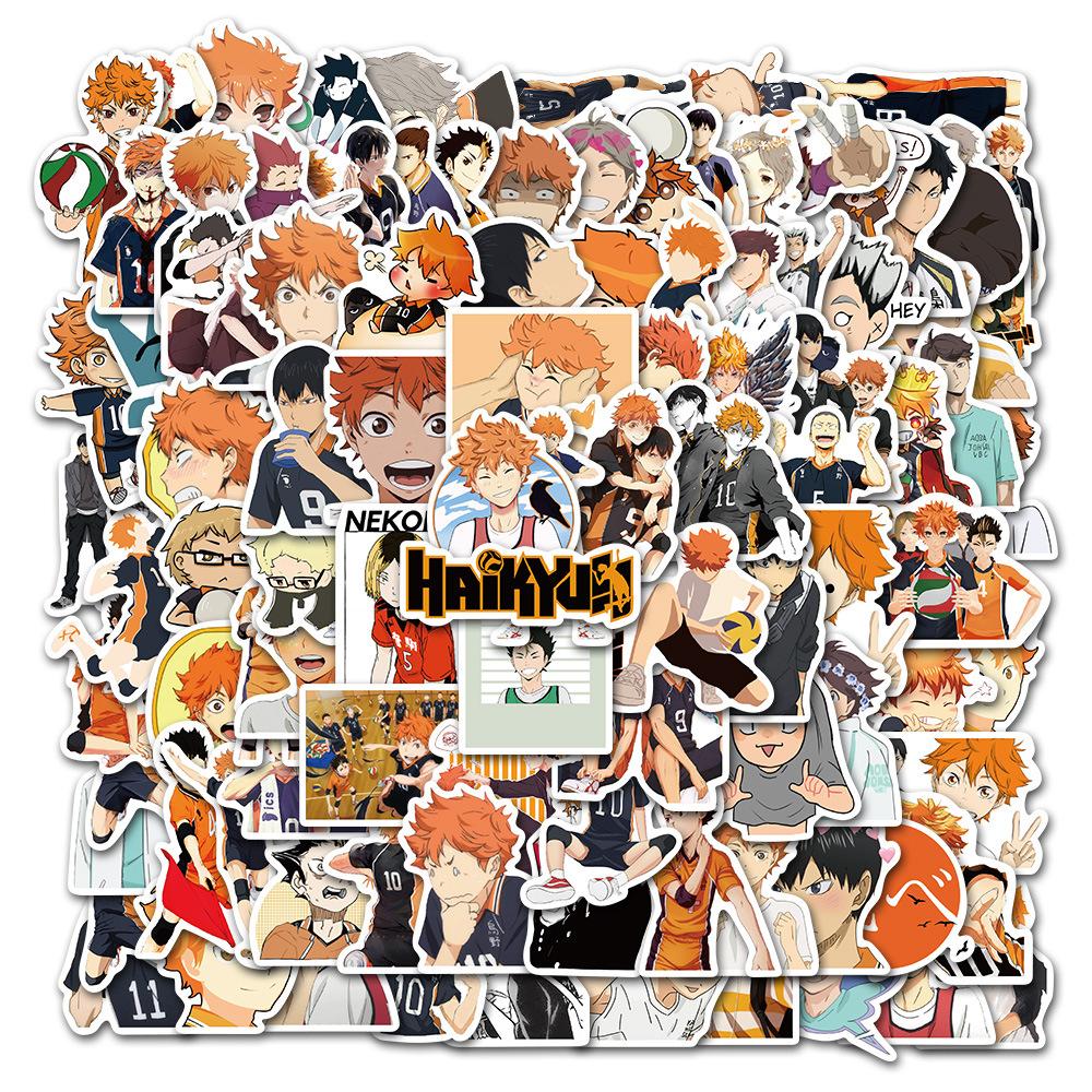 Japanese 100pcs Anime Collection Graffiti Stickers For Notebooks Laptops