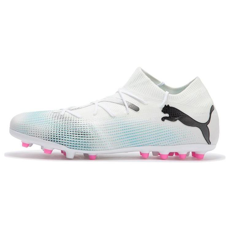 

New PUMA Future 7 Match Mg Cleats White Blue Pink 107719-01 43