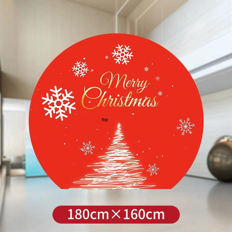 Festliche Weihnachtsszene Anordnung: Einkaufszentrum Event Dekoration mit Ballonkunst und Hintergrund