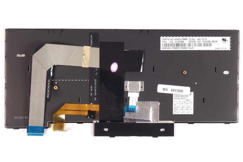 Tradebit Backlit German QWERTZ Keyboard for Lenovo ThinkPad T470/T480, Replacement, Full Compatibility, High-Quality Materials