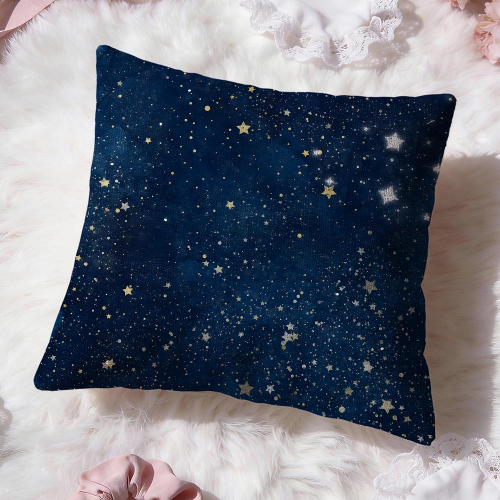 The Starry Sky Cushion Cover Premium Comfort Reversible Pillow Cove Two In One Design for Any Room Car Interior