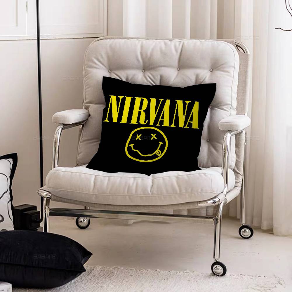 NNirvanas Band Pillow Gifts Home Office Furnishings Bedroom Sofa Car Cushion Cover case xcm