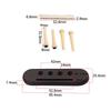 Ukulele Slotted Bridge Pin Ukulele Parts Accessories Ukulele Saddle Replacement