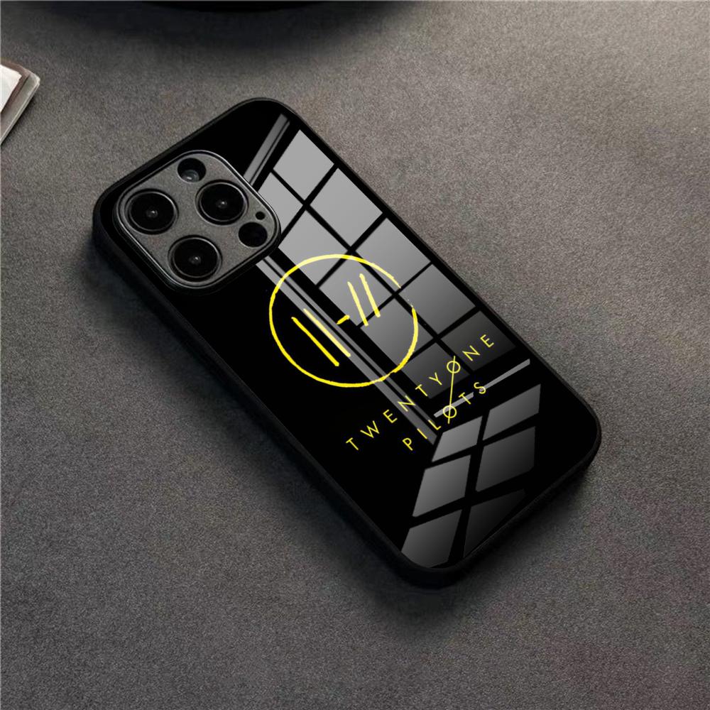 Twenty One Pilots Phone Case For 17 Pro Max IPhone 16 Pro 14 12 11 13 Mini X XR XS 15 Plus SE Glass Cover