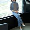 Fashion Knit Sweater Wide Leg Pants Set Women Plus Size Autumn Casual Outfit for Moms Cozy Fall Winter Wear