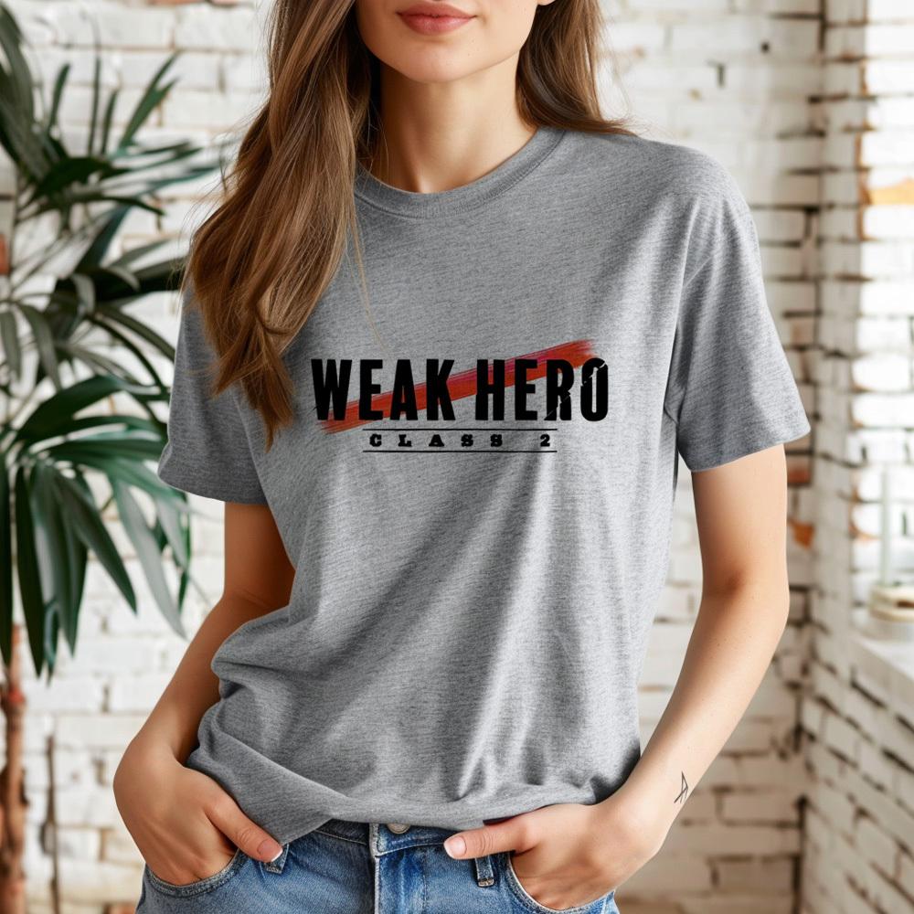 Weak Hero Class 1 t shirt female women anime 2000s aesthetic Colorful University tshirt hip hop Pop Culture 2000s Pastel