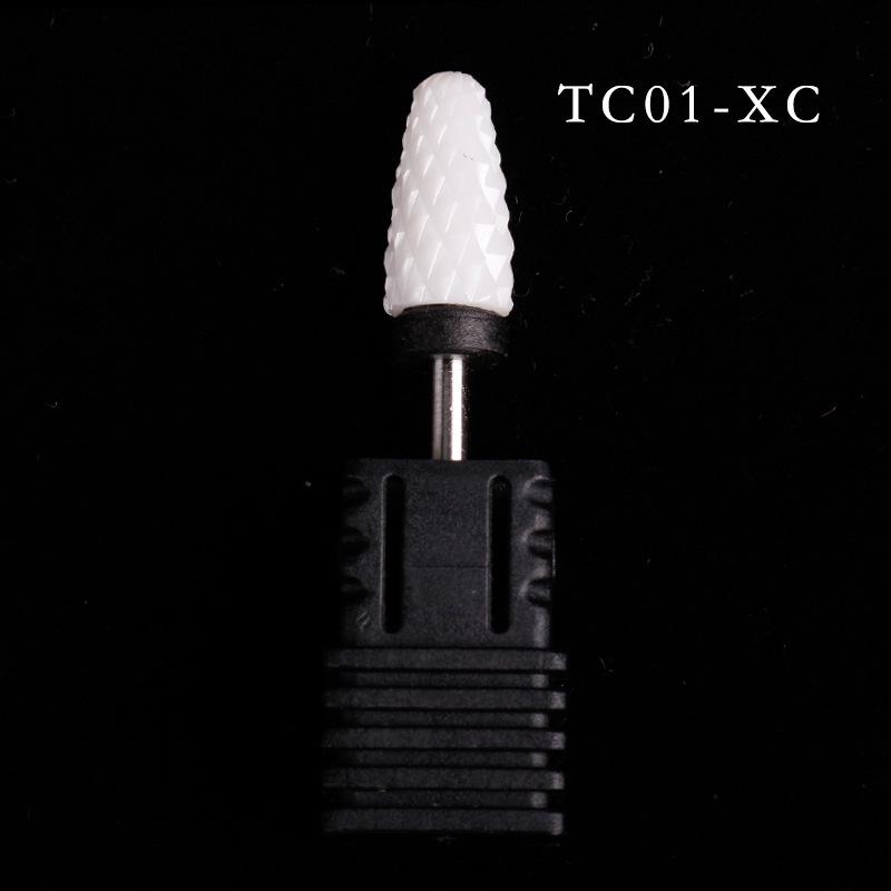 Ceramic Nail Grinding Head - Corn Bullet Rocket Shape for Electric Nail Grinder