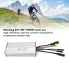 Sine Wave Controller 30A Aluminum Alloy Rain Proof Electric Bike Motor Speed Controller with 5 In 1 Cable for 36V 48V 1000W Motor