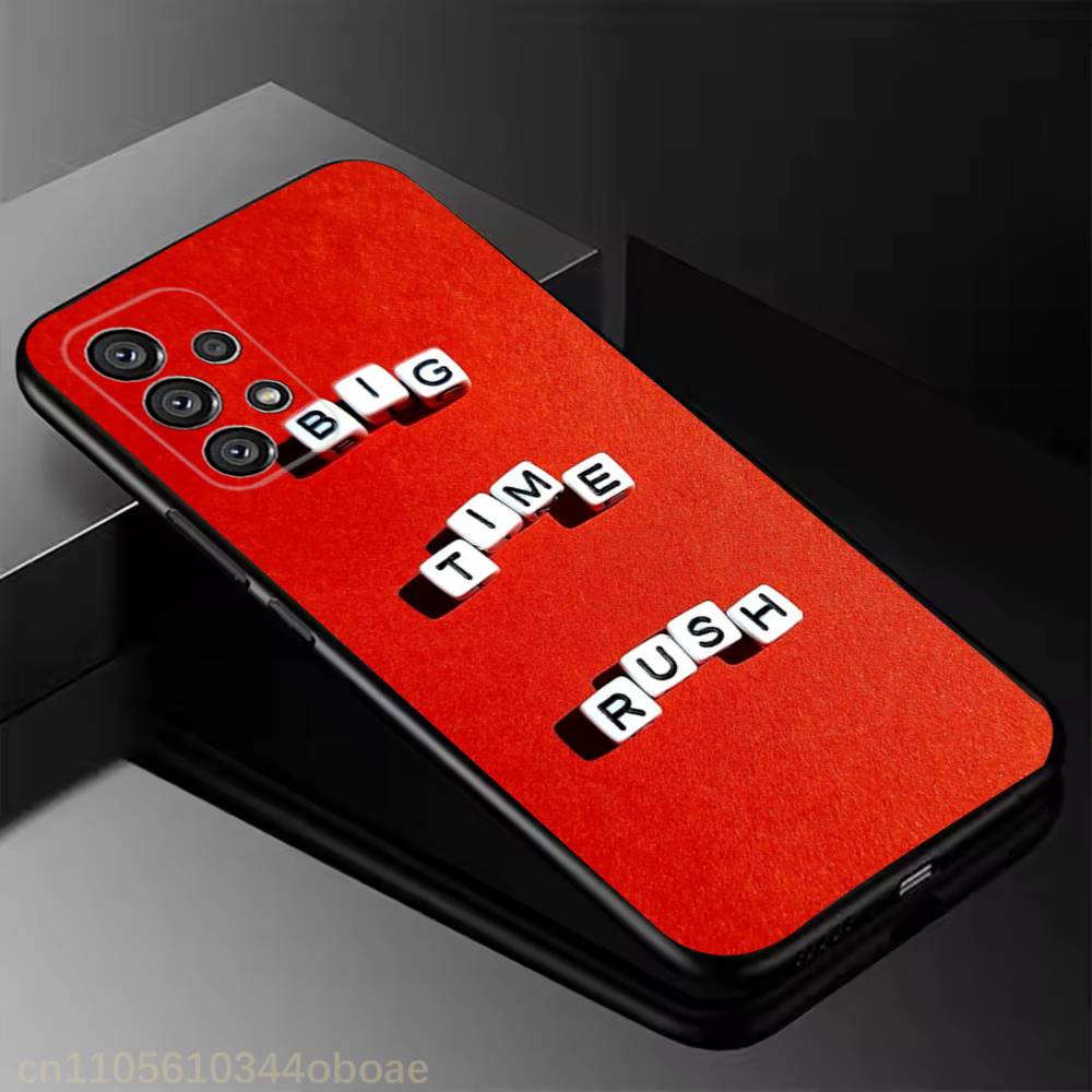 Music B-Big Time Rush Phone Case For Samsung Galaxy A13,21s,22,31,32,52,53,71,80,A91 Soft Black Cover
