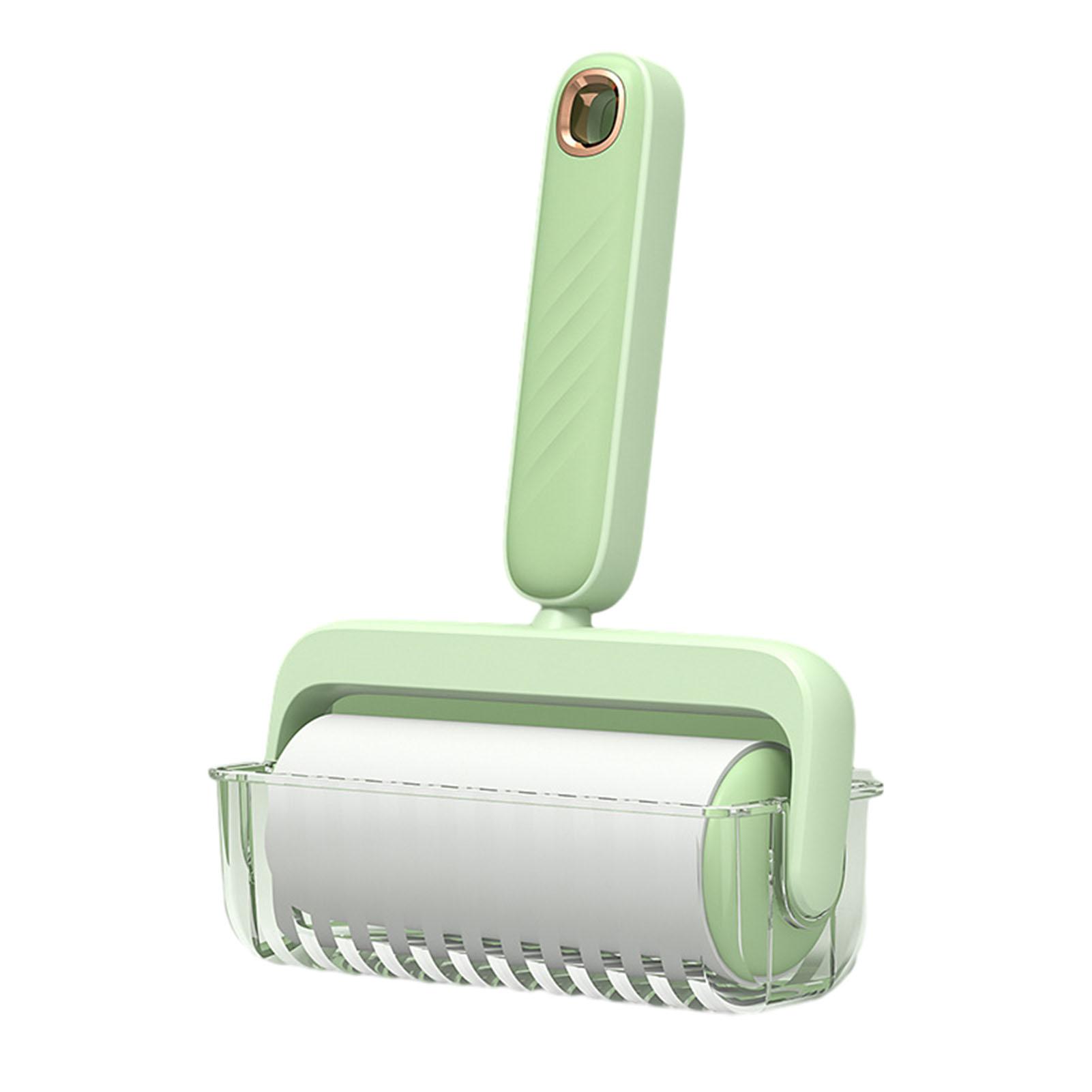 

Универсальный ролик для удаления шерсти домашних животных, многоразовый инструмент для удаления ворса с ковров и одежды для спальни зелёный