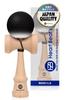 Modern Solid Color Kendama for Competition Use: Kendama with Matte Finish, Two-Tone, 7 Colors, Mystical Solid Black [Heart Beat's]