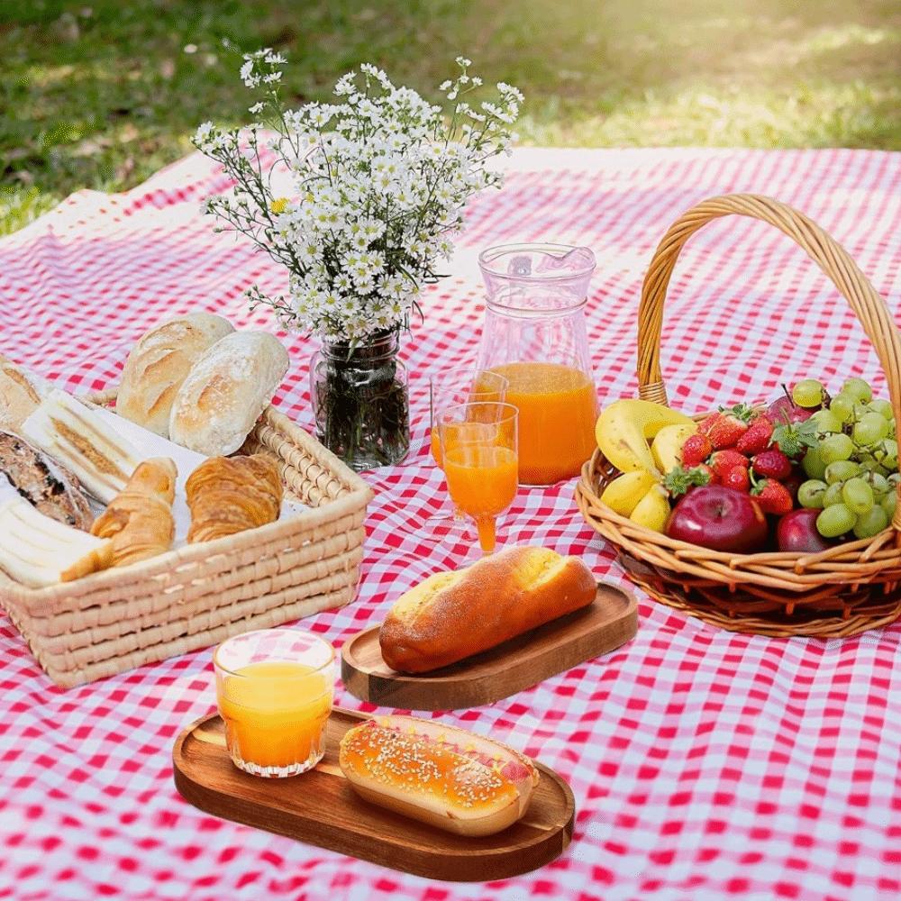 Vintage Wooden Serving Tray Japanese-style Bread Platter Practical Bread Board  Tableware