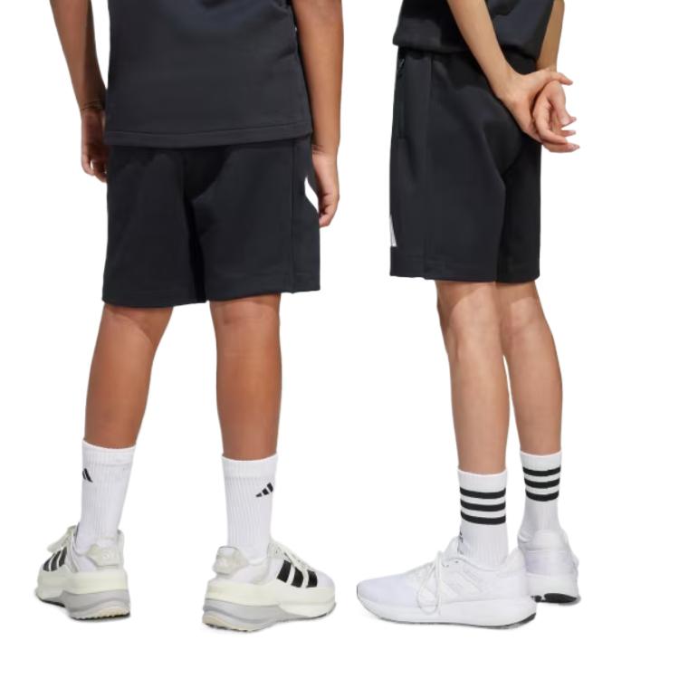 Adidas Stylish Simple Comfortable Shorts Kids Shorts Black White JD0010