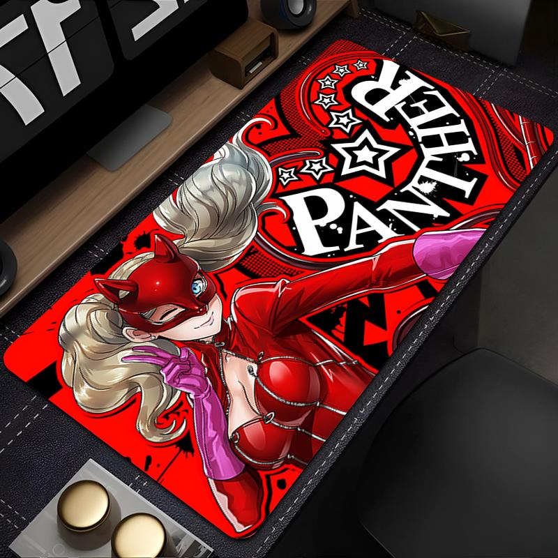 E-sports Mouse Pad Computer Smooth Flexible Rubber P-persona 5 Office Laptop Gamer Computer Keyboard Pad 90x40cm Anime Mosuepad