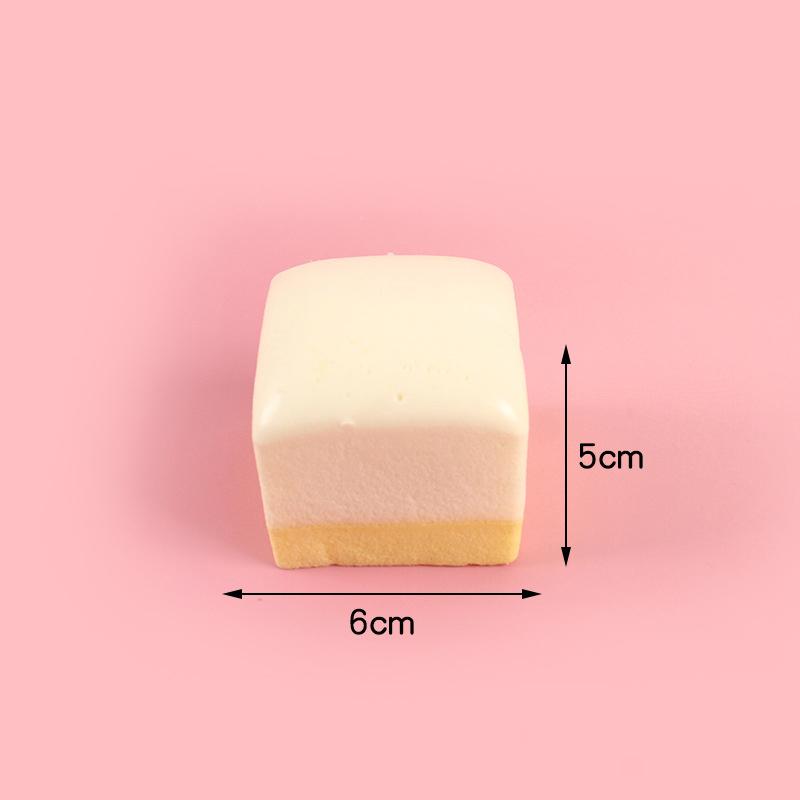 

Slow Rebound Simulation Pinch Bread Squeeze Toy Model Children Fun Bread Decompression Toys Soft Food Bread Stress Relief Gift