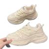Breathable Mesh White Shoes, Wearing Thick-soled Muffin Women's Autumn Running Casual Sports Shoes