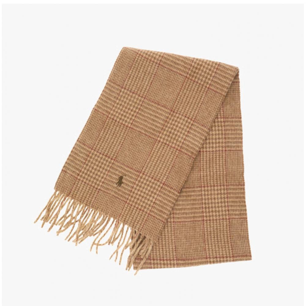 Polo Ralph Lauren Reversible Plaid Fringe Muffler Pc0945 221