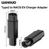 Type 2 To NACS EV Adapter Convertor AC 1Phase AC 110V-250V 32A Type2 To Tesla Charging Converter Adaptor for Tesla Model 3 X Y S