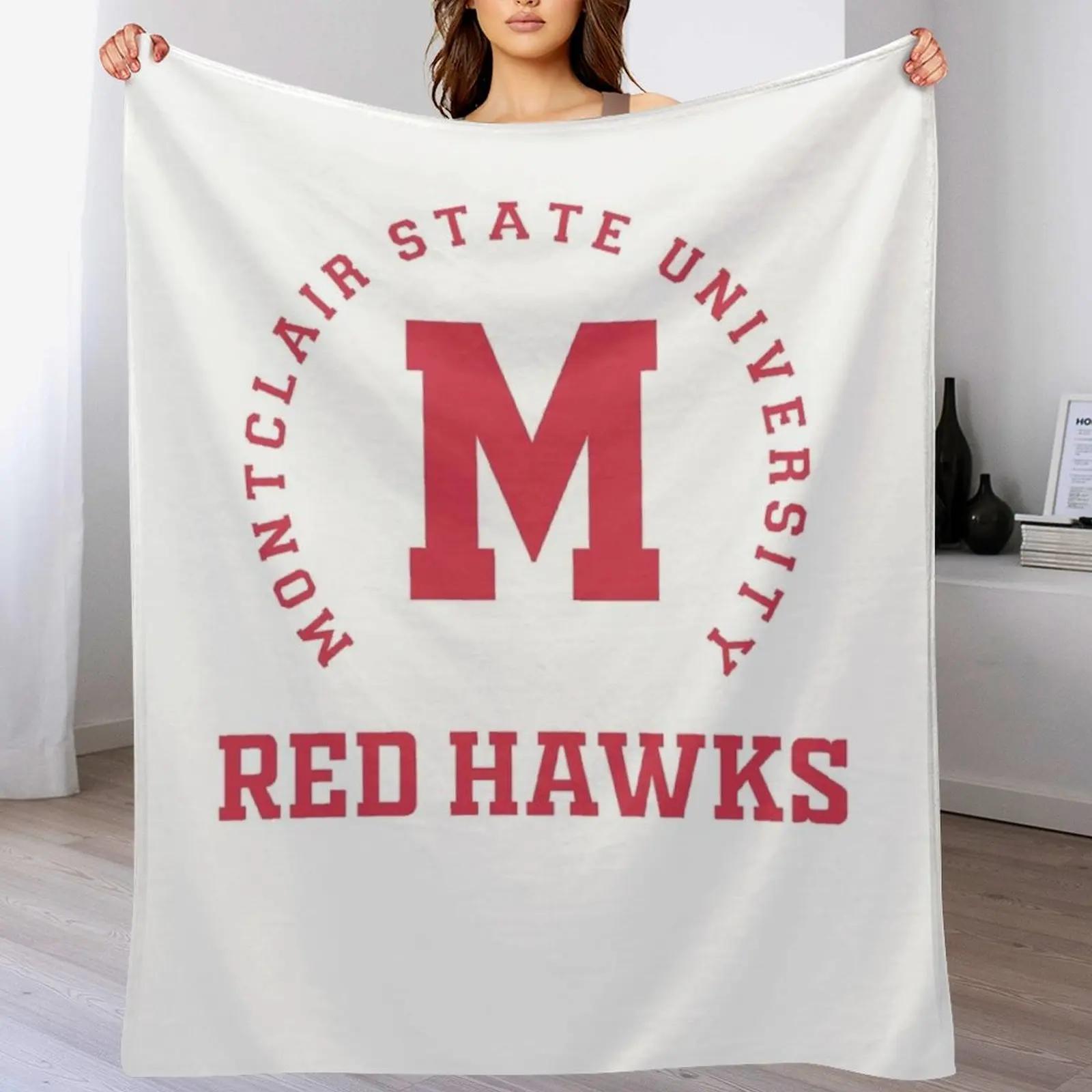 Montclair State 1908 University Apparel Long Sleeve Sweat Throw Blanket Warm Comfortable Blanket Gift for Parents Friends 102x76cm(40x30in)