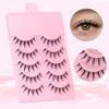 5 párů Little Devil Eyelash Cosplay Lash Extension Umělé řasy Fairy Sweet Eyelashes Nástroje na líčení očí
