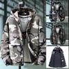 New Winter Cotton Camouflage Jacket: Trendy Korean Style, Handsome and Warm, Plus-Size Velvet Lined Outerwear for Students