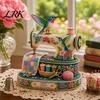 Retro Spring Home Decoration Tiny 3D Beaded Sewing Machine DIY Kit for Kids & Adults, Exquisite Hummingbird Handmade Bead Unique Decor Craft