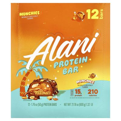 Alani Nu Protein Bars, Munchies, 12 Bars, 50g (1.76oz) Each