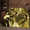3D Rich BTC Bitcoin Circuit Board Art Cartoon Flannel Blanket,Ultra Soft Warm Plush Throw for Home Bedroom Bed Sofa Cover Kids