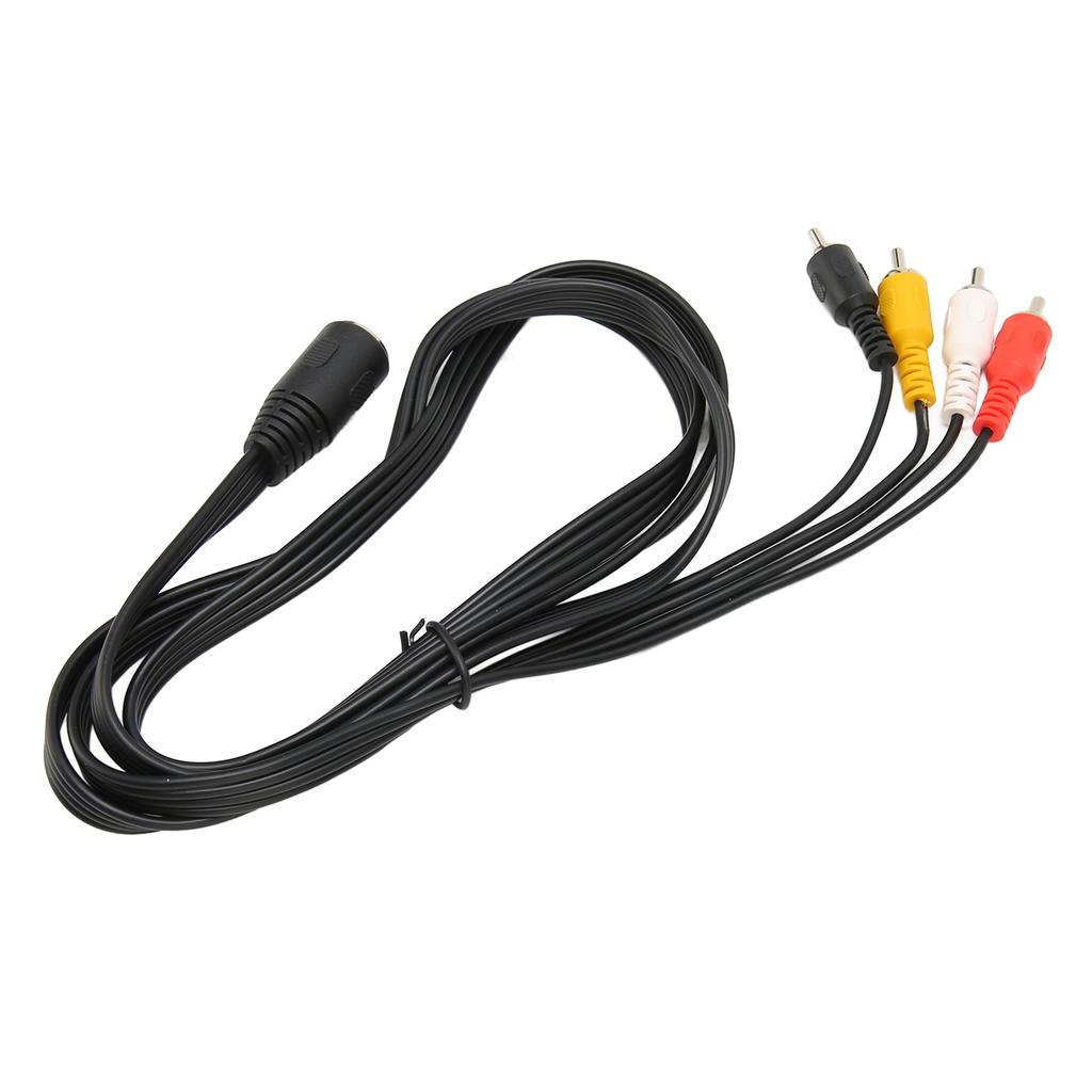 5 Pin DIN to 4 RCA Cable Female to Male Plug and Play Sound Adapter Cord for CD Amplifier Speaker 4.9ft