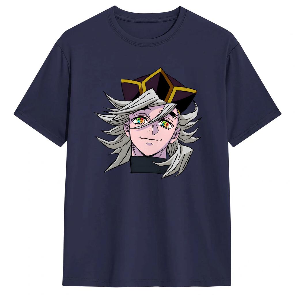 Unique Anime Douma Upper TShirt Unisex O Neck Cotton T Shirt Short Sleeve Tee Shirt Plus Size Tops