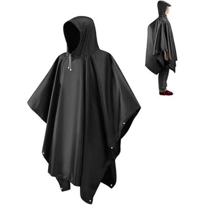 Rain Ponchos for Adults, Reusable Ponchos for Men Women, Waterproof EVA Lightweight Rain Coat with Drawstring Hood
