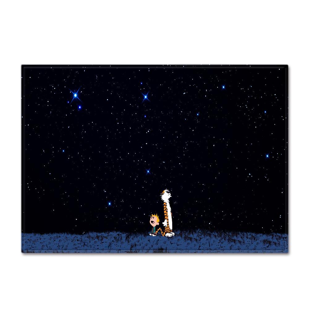 Starry Sky Carpet Feather Wind Bedroom Floor Mat
