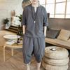Lockerer Sportanzug für den Sommer für Herren, Kurzarm + Shorts, zweiteiliges Set