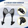 AA92-Motorcycle Rear View Mirror Motorcycle Parts For Honda CBR 600 F4 F4I 1999-2006 CBR900 CBR919 CBR929 CBR954 1998-2003