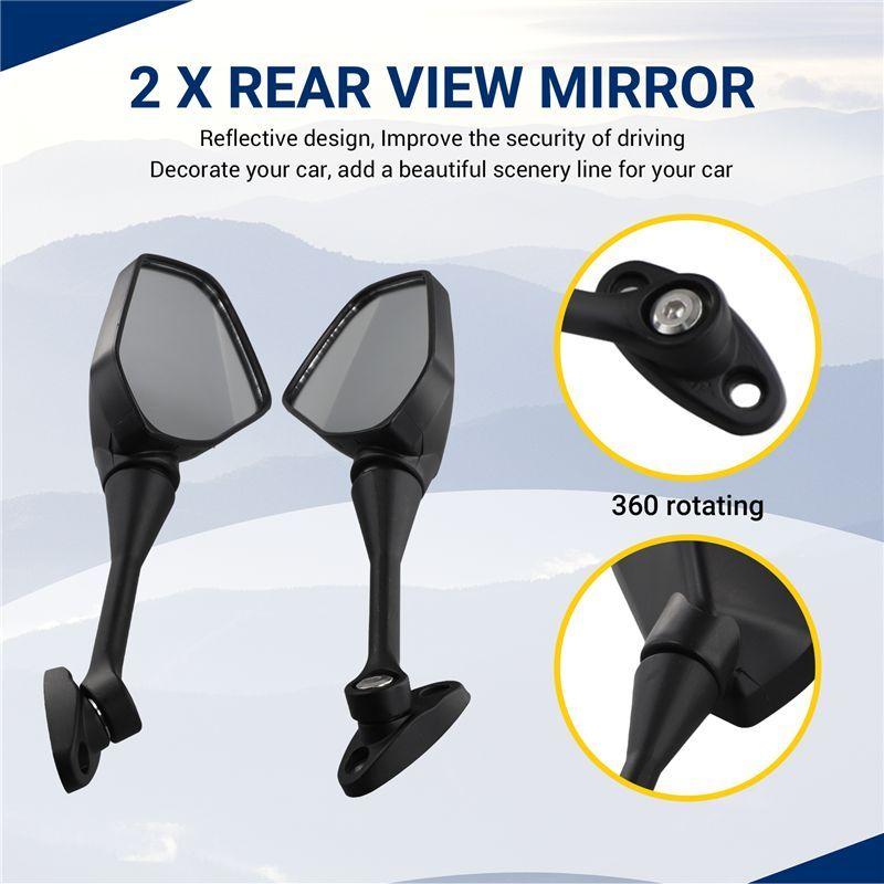AA92-Motorcycle Rear View Mirror Motorcycle Parts For Honda CBR 600 F4 F4I 1999-2006 CBR900 CBR919 CBR929 CBR954 1998-2003