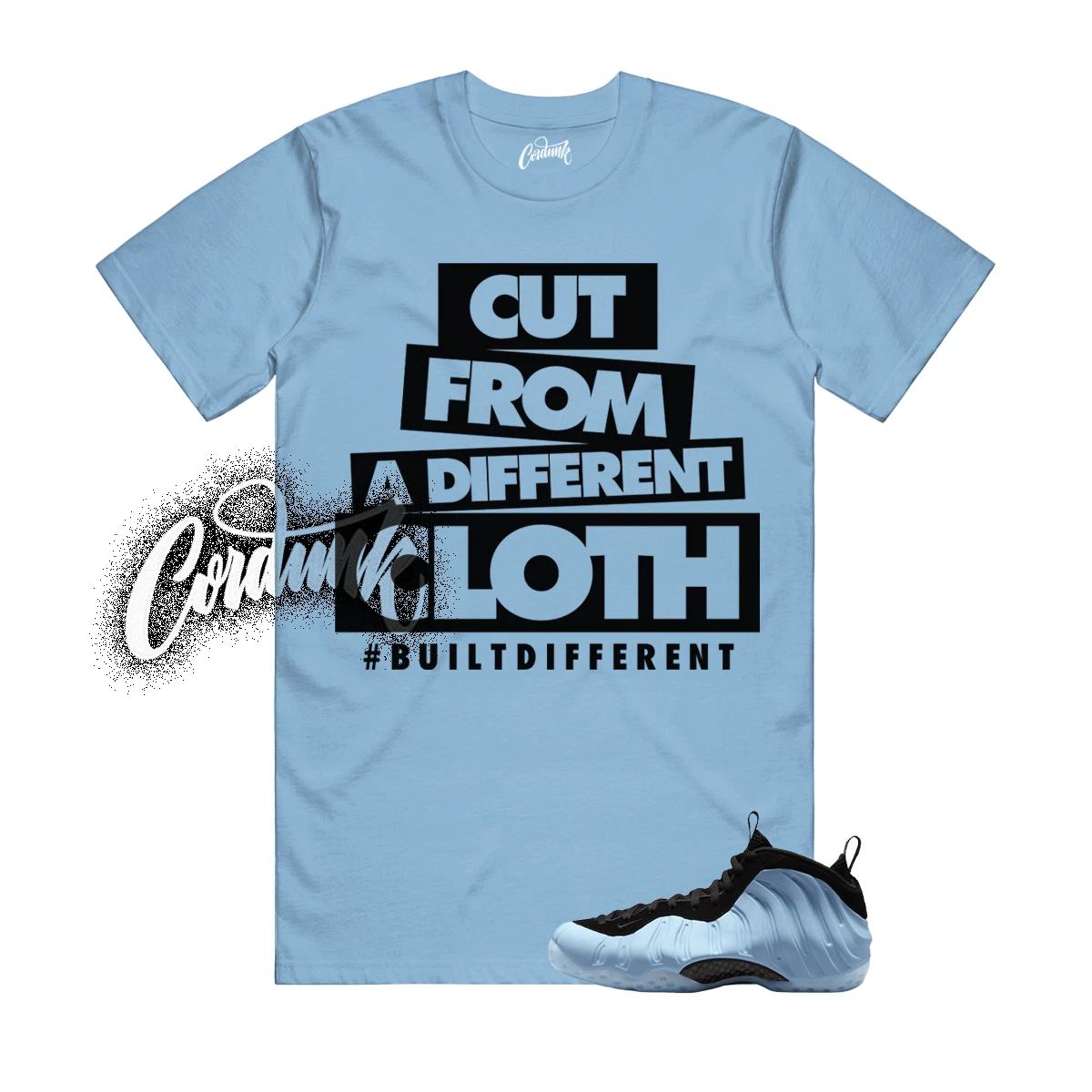 Foamposite Psychic Blue Black Air One T Shirt Match CLOTH 100