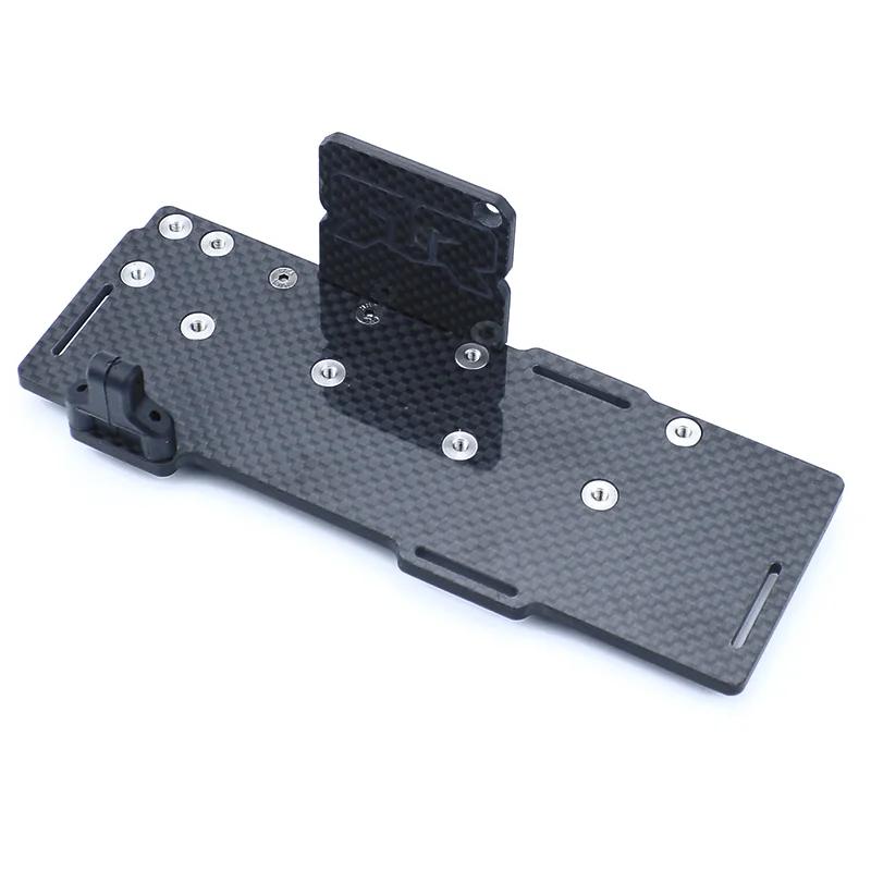 Carbon Fiber Simulation Battery Tray Set Battery Box for 1/8 ARRMA TYPHON KRATON MOJAVE NOTORIOUS Car Truck Upgrade Parts