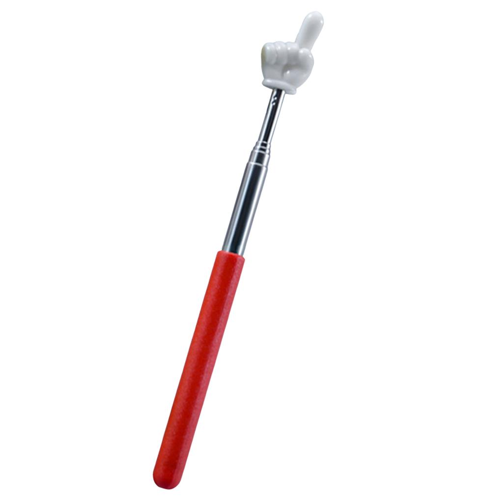 Telescopic Teaching Pole Classroom Indicator Stick For Reading And Learning Creative Finger Shape Teaching Stick School Supplies
