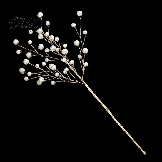 Feiertags-Blumenarrangement Perlen Kunstkristall Weihnachtsbaum-Stecker mit biegsamem Draht, Acryl-Perlen-Zweige Klare Perlen-Girlande für Arrangements,
